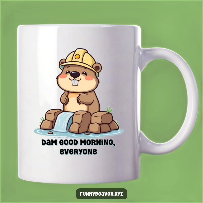 Funny Beaver Builder Mug: Hilarious Dam-Building Engineer Gift for Him or Her